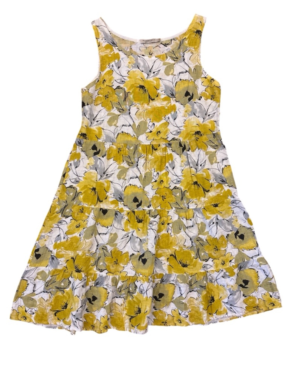 Valentina Naldi Yellow Floral Midi Dress - Picture 2 of 7